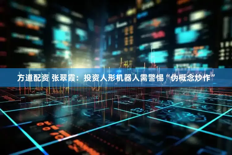 方道配资 张翠霞：投资人形机器人需警惕“伪概念炒作”